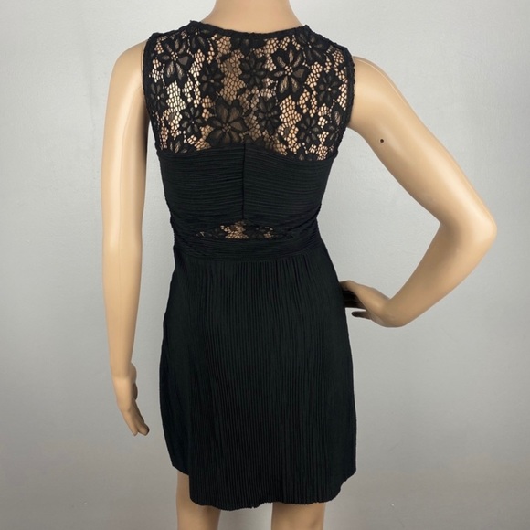 ALLSAINTS BLACK SLEEVELESS MINI DRESS - Picture 7 of 8